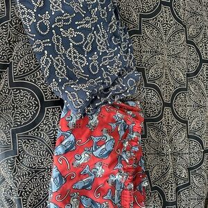 Vineyard Vines Red and Blue Swim Board Shorts